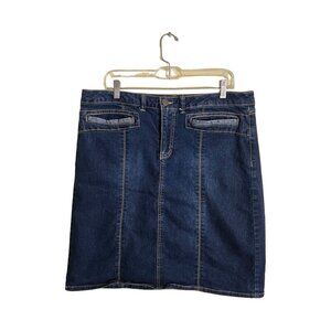 Red Ranch Country Western Denim Skirt Size 16